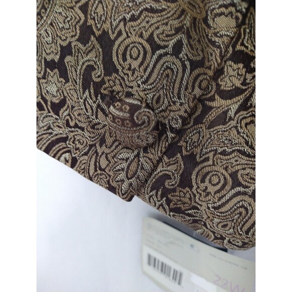 NWT Liz Claiborne Jacquard Blazer Jacket Overcoat Sz 22 Paisley Classic Whimsy - Picture 15 of 15